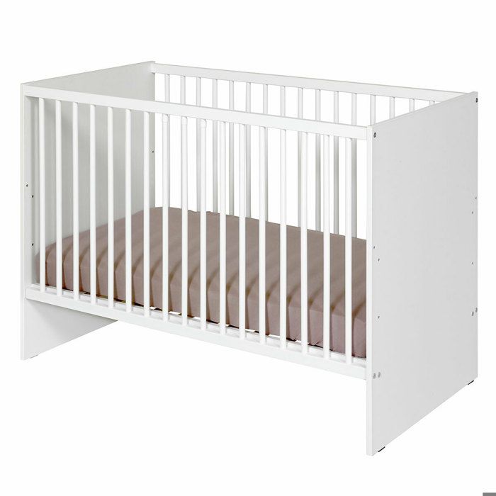Pack lit bébé avec matelas Pixi   Blanc 60x120