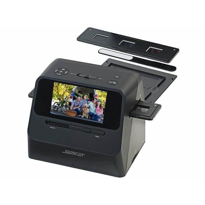Scanner photo sans fil SD-1700 pour diapositives & négatifs 22 Mpx - Somikon - Numérisation facile et autonome