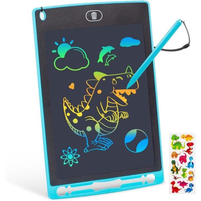 YOUANG Tablette LCD 10 Pouces Pour Enfants - Tablette Dessin Dinosaure Éducative Rose, Cadeau Idéal 2 à 7 Ans Filles Et Garçons