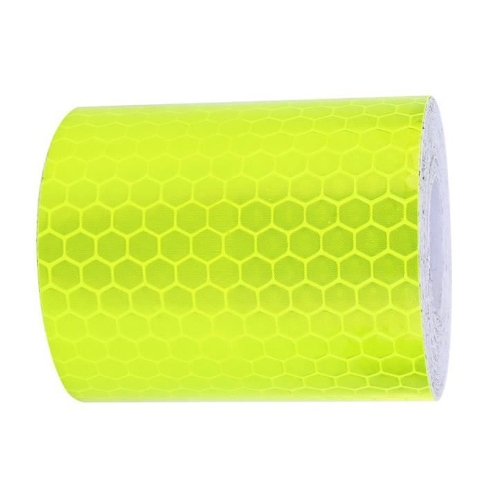 Ruban Réfléchissant Fluorescent 300cm - Autocollant De Sécurité Auto-Adhésif Pour Voiture Et Mur
