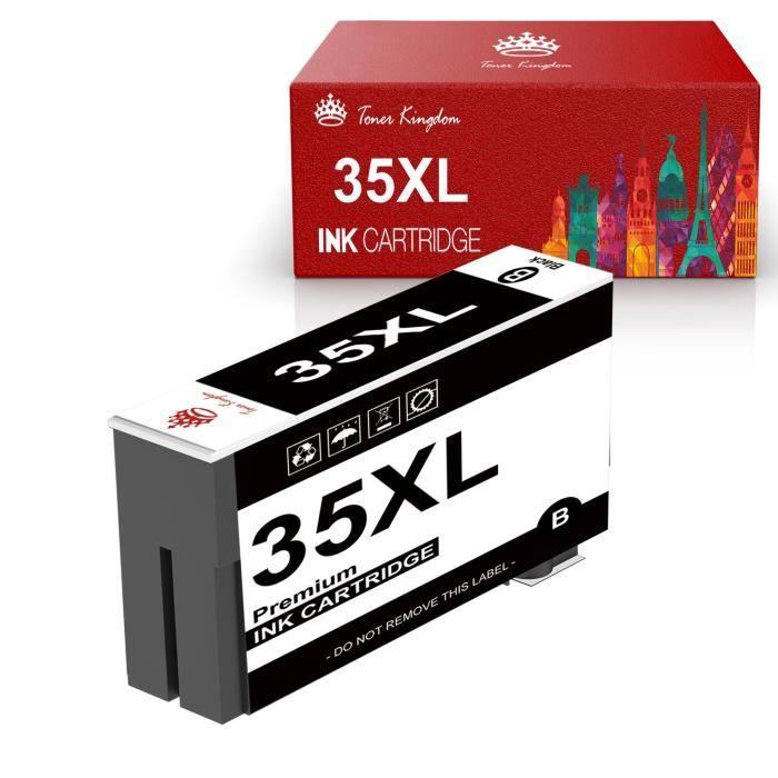 Lot De 4 Cartouches Qualitoner Compatibles Canon PGI 35XL Et CLI 36XL - Noir, CMJN