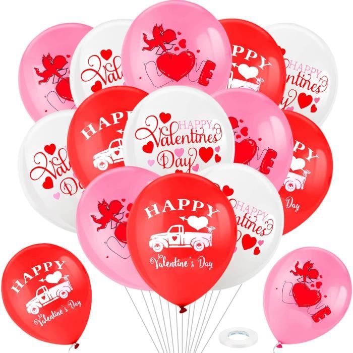 HOWAF Kit Décoration Saint Valentin, 30 Ballon Coeur Rouge | FindTheDeal