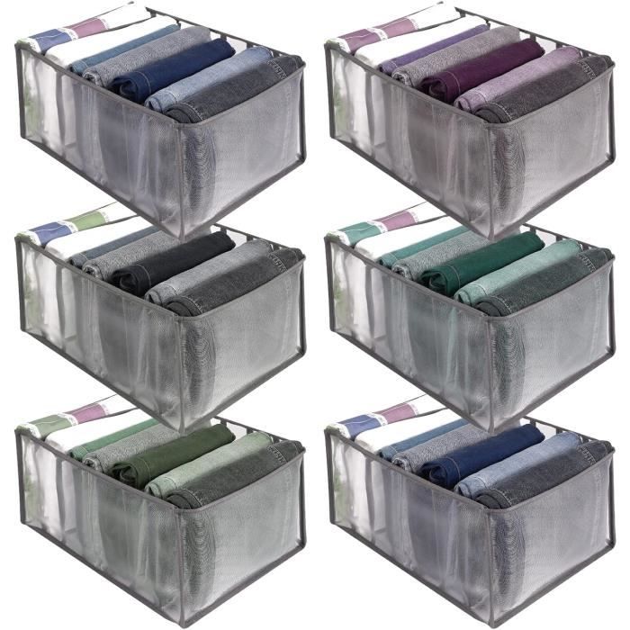 Finew Lot de 6 boîtes de Rangement empilables pour réfrigérateur avec
