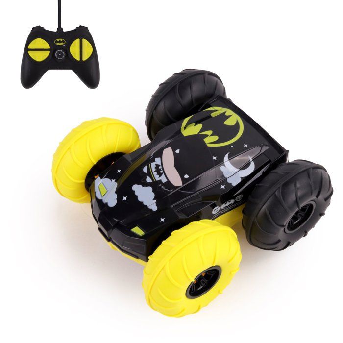 Flip Batman vs Robin RC télécommandée - TURBO CHALLENGE - 096644 - Double face - Cascades - Licence DC - Dès 3 ans