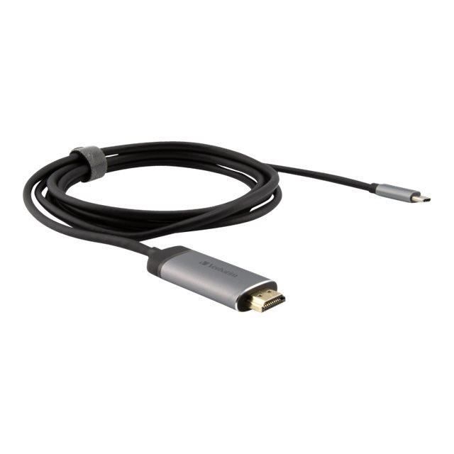 Câble vidéo/audio - VERBATIM - USB-C vers HDMI - 1.5 m - Support 4K - Noir