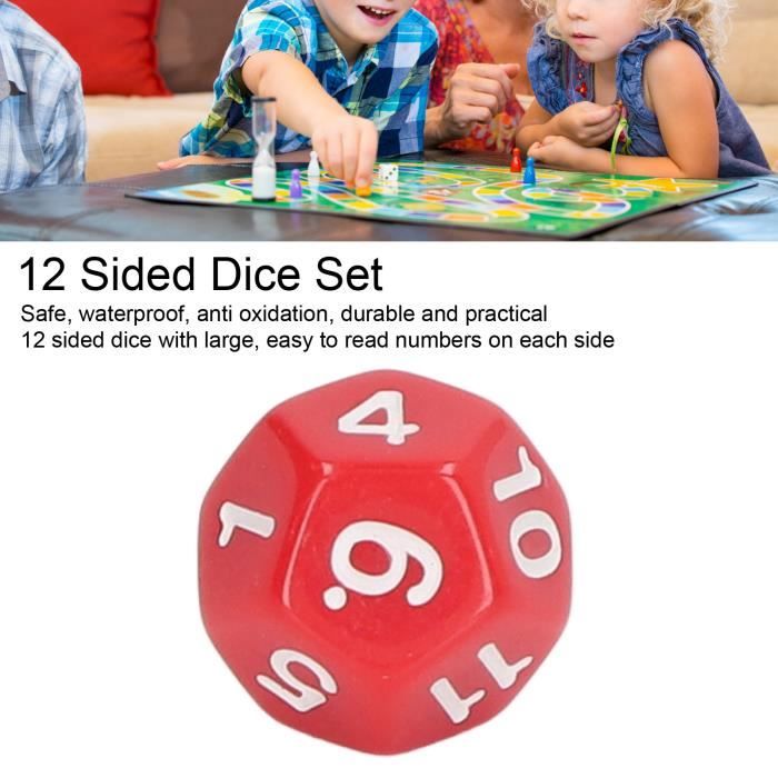 Lot de 40 Dés à jouer Jeux de Société Angles Arrondis , Jeu de dés 12 ...