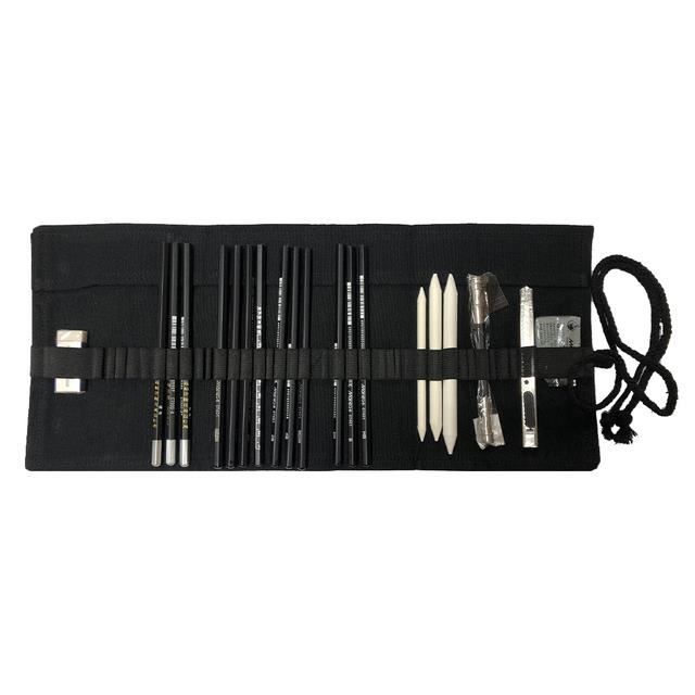CRAYON GRAPHITE,BEnsemble de crayons à croquis professionnels, ensemble complet de crayons à