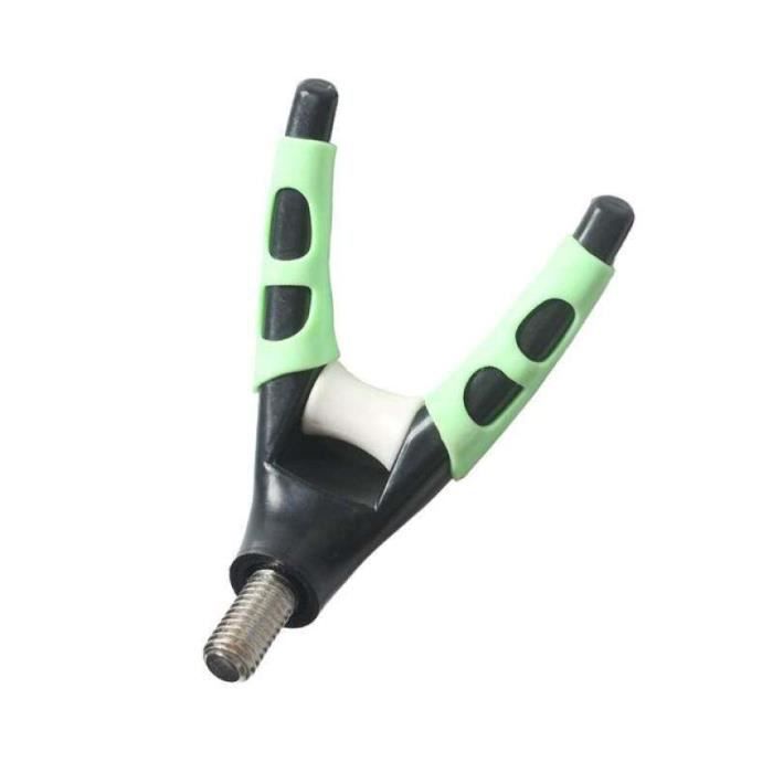 Lot De 2 Supports Canne à Pêche QWORK - Réglable 360° - Pieds Pointus - Portable Et Stable