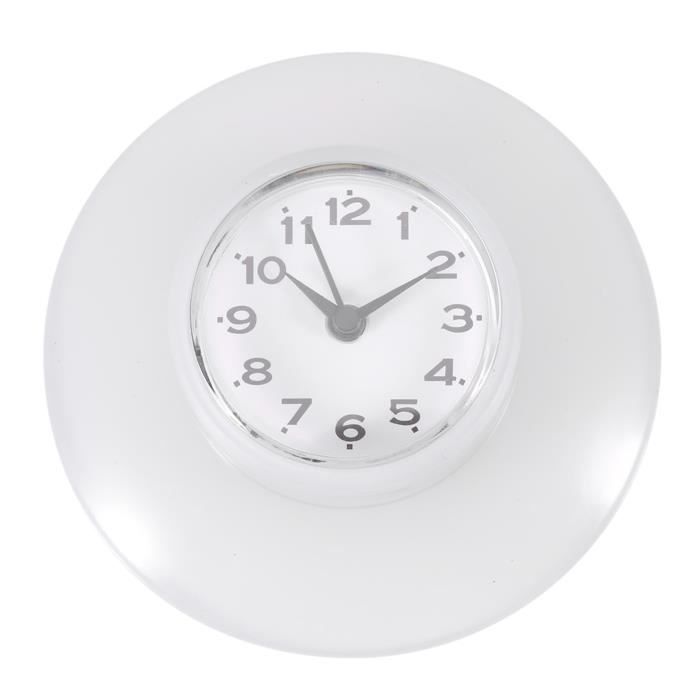 Horloge De Douche étanche 7cm - Ventouse Murale, Pile AAA, Vert, Pour Salle De Bain, Pratique Et Fun