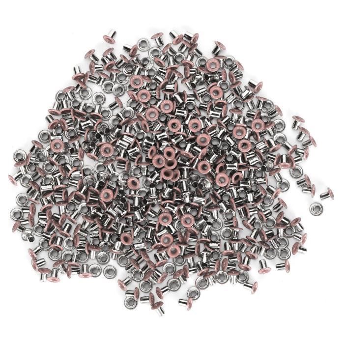 Pack De 500 Œillets En Laiton N°2 - Pour Reliure, Cuir, Bricolage - Couleur Cuivre