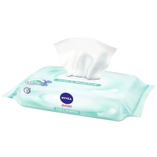 Lot de 12 Nivea Baby Pure /& Sensitive 63 Lingettes