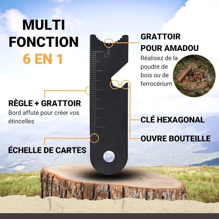 Kit Firesteel Xxl - Pierre À Feu De Survie - Barre Magnésium Tendre De Qualité 12Mm - 20 000 Kit Firesteel Xxl - Pierre À Feu De Survie - Barre Magnésium Tendre De Qualité 12Mm - 20 000
