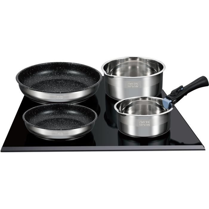 Arthur Martin Batterie De Cuisine 20 Pièces Inox - Compatible Induction - Qualité Pro