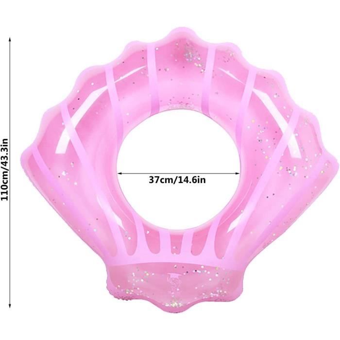 Bouée De Natation Gonflable à Paillettes – Violette 50,8 Cm – Pour Piscine, Plage, Été – Plaisir Enfants Et Adultes