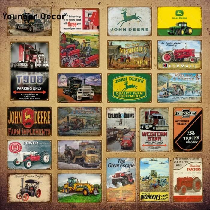 Plaque de Porte Tracteur Fermier Plexi - Pancarte Personnalisable