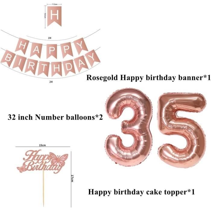 Gyufise Lot De 24 Décorations Pour Cupcakes « Cheers To 35th