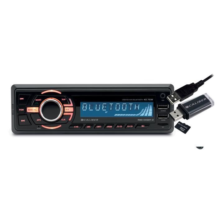 Autoradio Caliber RMD046BT-2 75W x 4 - Bluetooth - RDS/USB/SD/MP3