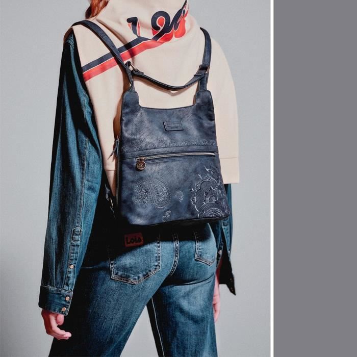 Sac à Dos Antivol Imperméable En Nylon Et Cuir PU, Mini à Main Porté