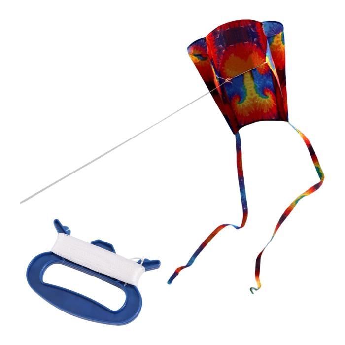 Cerf-Volant De Poche Arc-en-Ciel – 82 X 52 Cm Avec Queue De 200 Cm – Vol Facile Pour Enfants Et Adultes