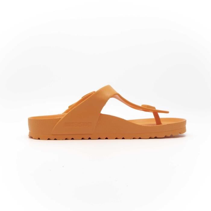 Chaussons Birkenstock Gizeh Femme Orange Mousse EVA Impermeable et lavable Orange Cdiscount Chaussures