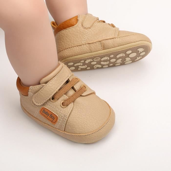 Baskets Bébé Fille Garçon 0-18 Mois - MALKRIS - Chaussure De Basket De  Sport Mixte - Scratch - Kaki - Beige Kaki - Cdiscount Chaussures