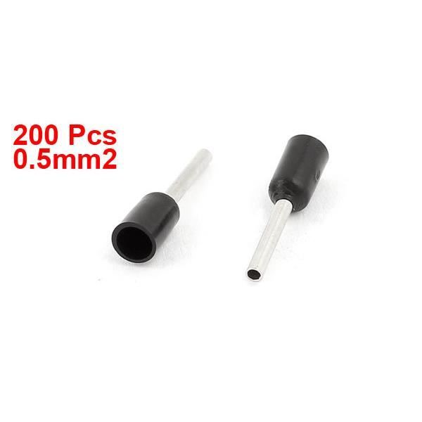 Cable Embout Rong SOURCING MAP 200Pcs 0.5㎟ Embout de Câble Embout de Câblage Cosse à ...