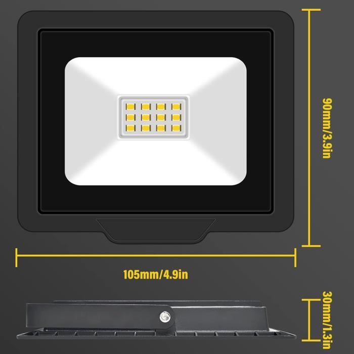 Projecteur LED - 50W Eclairage de chantier 6000K Blanc Froid - Spot