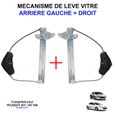 Mécanisme de Lève Vitre Électrique Arrière Gauche ET Droit SANS Moteur compatible avec Peugeot 407 - 1619992580 922385 922386-2