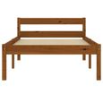 Cadre de lit simple Jill® 2940 - Marron miel - Bois de pin massif - 100x200 cm-2