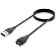 OCIODUAL Cable Chargeur Données Data USB Noir pour Garmin Approach S10-S40-S60-X10 Fenix 5-5S Plus-5X Forerunner 45-245-935-945-2