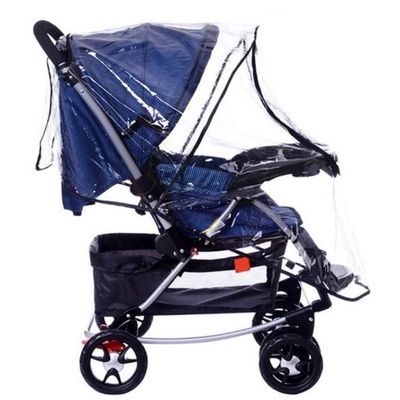 Housse De Pluie Universelle Pour Poussette - Transparente, Résistante - Protection Contre Pluie Et Vent
