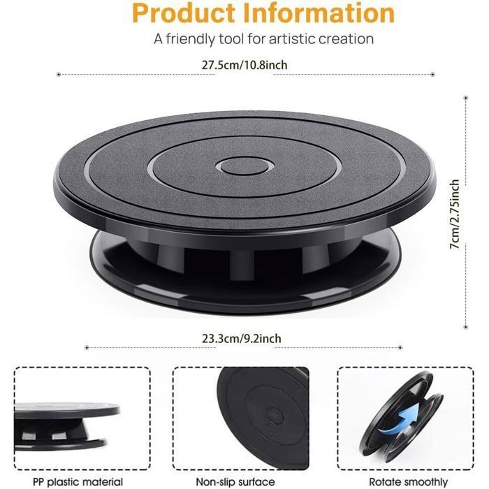 Support à Gâteau Rotatif, Plateau Tournant Pour Décoration De Gâteaux