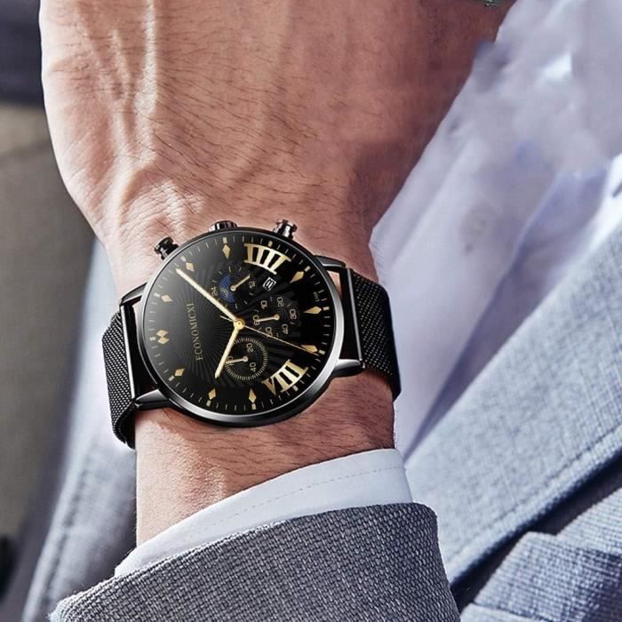 Montre homme bracelet cuir pas cher deals