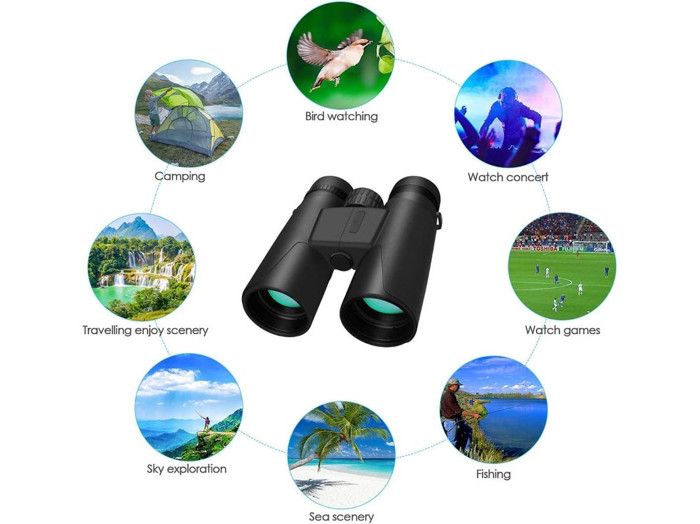 Jumelles HD 10x42 Autofocus – Observation Oiseaux, Chasse, Randonnée – Images Netto Brillantes Même De Nuit
