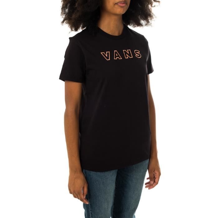 T shirt vans noir femme cheap