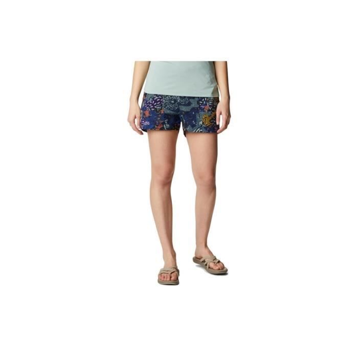 Short Cargo Femme Columbia W Summerdry Bleu marine 100 coton Bleu Cdiscount Pret a Porter