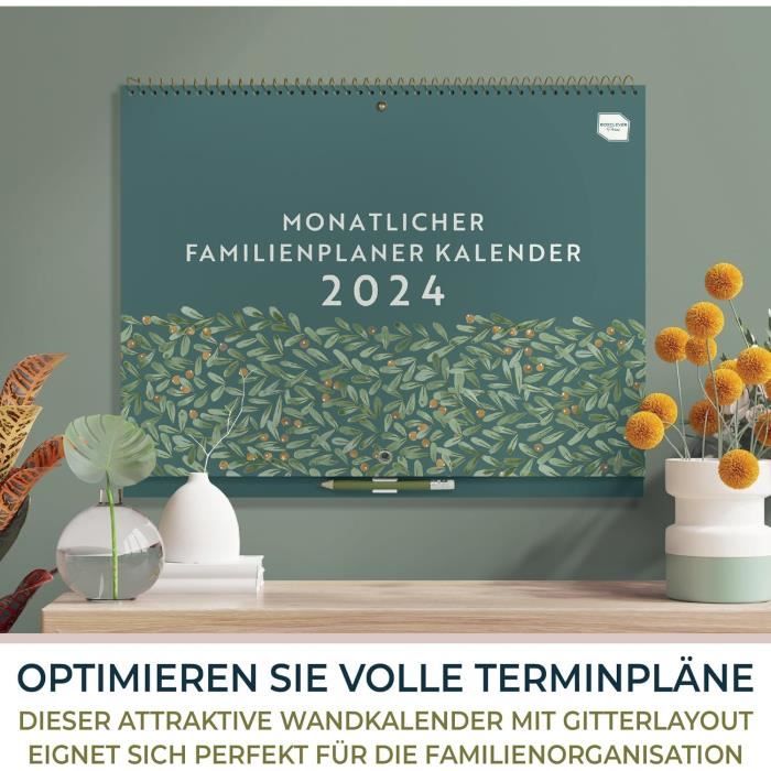 en allemand) Calendrier familial 2023 2024 'Monatlicher