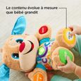 Fisher-Price Puppy Eveil Progressif jouet bébé, peluche interactive, plus de 75 chansons et 3 niveaux d'apprentissage, V. française-3