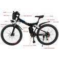 ANCHEER vélo électrique montagne 26" VTT homme pliable avec batterie Lithium-Ion - 250W / 21vitesses - Noir-3