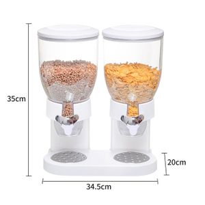 Distributeur à Céréales En Bois Avec Couvercle Coulissant - Rangement Cuisine Pour Riz, Pâtes, Haricots - Organisation élégante Et Durable