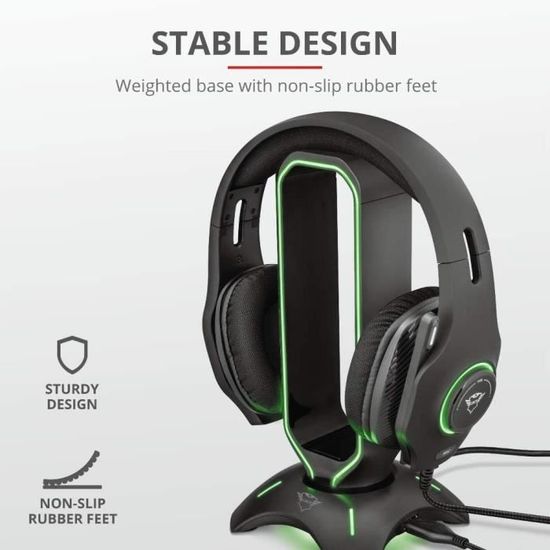 Gaming GXT 265 Cintar Support pour Casque Gamer RGB (Convient à