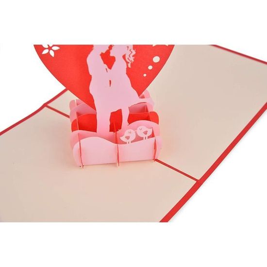 Lot De 2 Fait A La Main Jolie Carte Pop Up 3d Love 01 Dans La Collection De Carte D Anniversaire Carte D Amour Carte De Rem Achat Vente Carte Correspondance Lot De