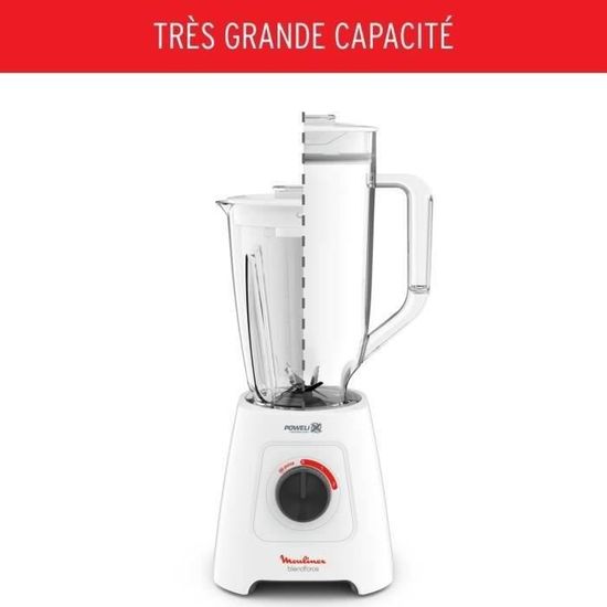 Blender Mesko MS 4079, 1,8 L, 1000W, 2 Vitesses + Pulse, Sans BPA, Noir/argent