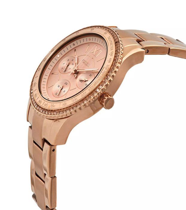Montre Femme FOSSIL STELLA en Acier Rose 235255 Achat vente montre Femme Acier Neuf Cdiscount