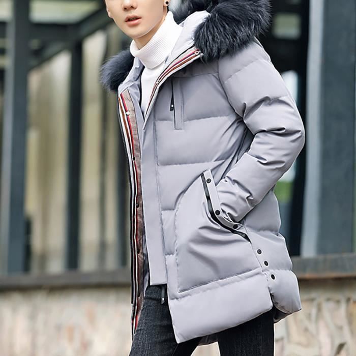 Doudoune homme mode fourrure top