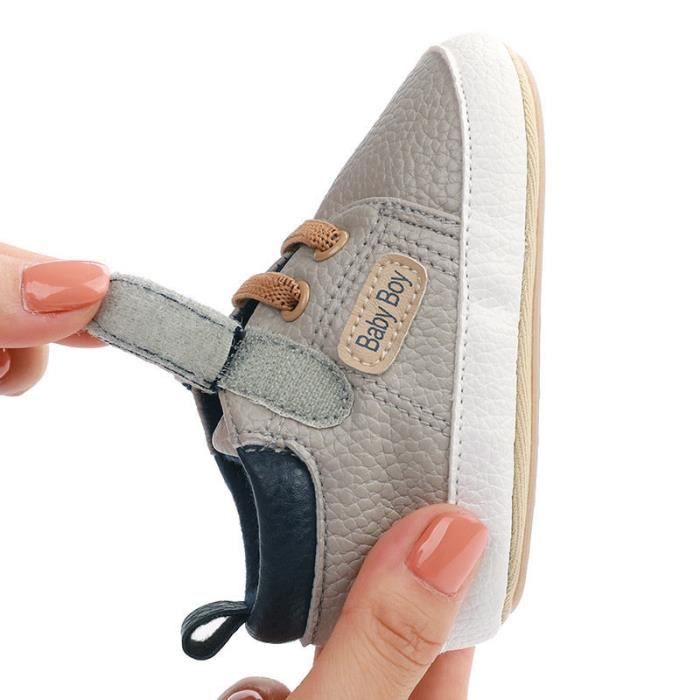 Baskets B b Fille Gar on 0 18 Mois MALKRIS Chaussure De