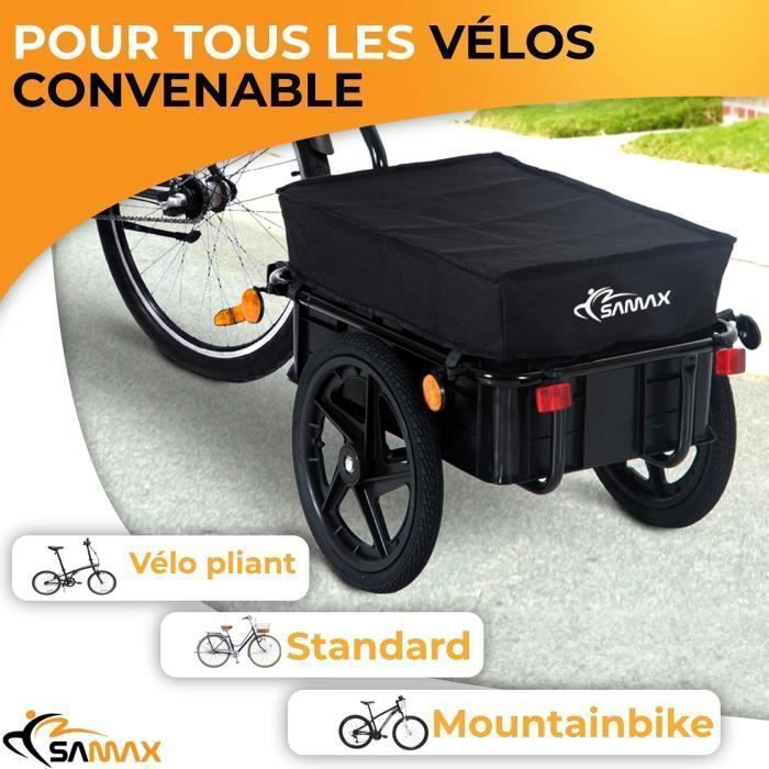 SAMAX Chariot De Transport à Main Pliante Offroad Travel - Noir-Gris