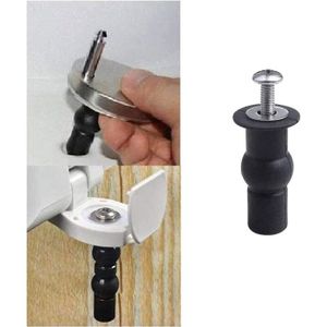 Kit De Vis De Fixation Pour Toilette – Réparation Rapide, Visserie A/B/C/D, Noir + Bleu, Tout Neuf