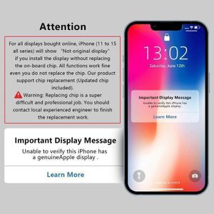 Écran LCD Moule Rénové Compatible IPhone 5, 5S, 5C - Marque MM - Neuf