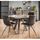 Table a manger bois et metal 120 cm